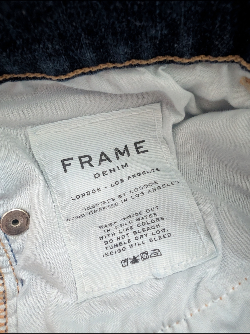 FRAME Le Skinny de Jeanne Jeans | Dark Blue - Picture 6 of 13
